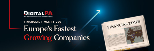 DigitalPA featured in the Financial Times FT1000 2026 ranking - fastest-growing European companies